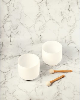 Set Binaurales - Re 7" Set Cuencos de Cuarzo