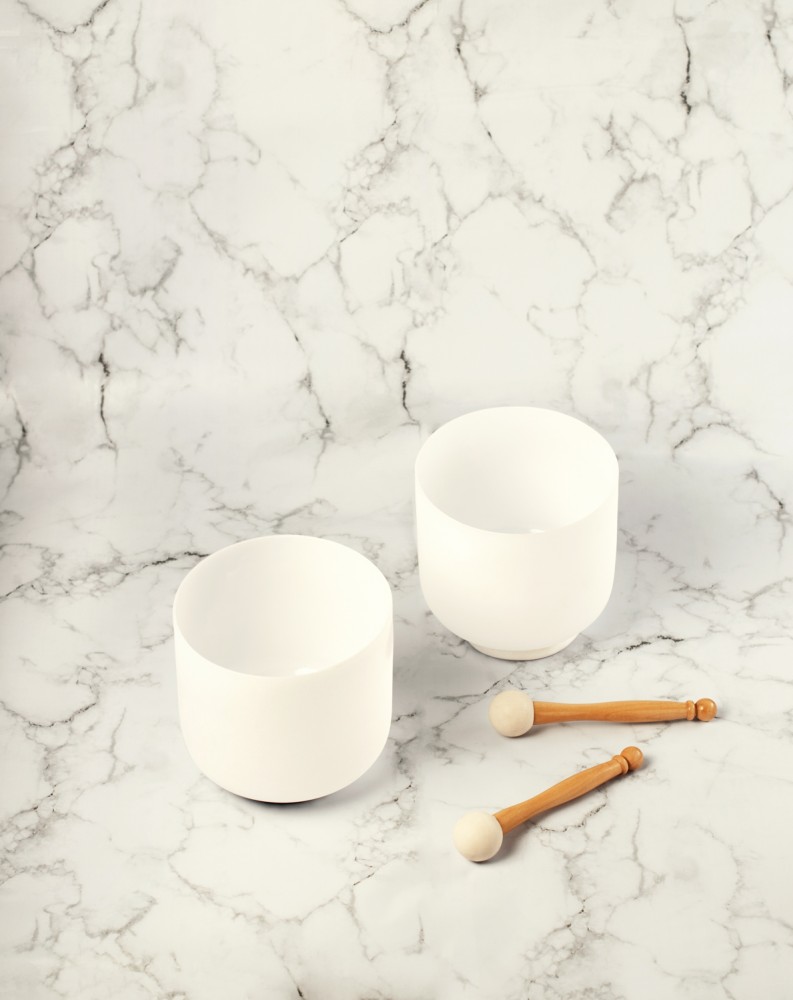 Set Binaurales - Re 7" Set Cuencos de Cuarzo