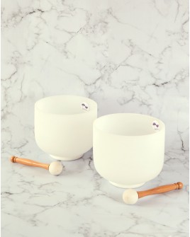 Set Binaurales - Mi 8" Set Cuencos de Cuarzo