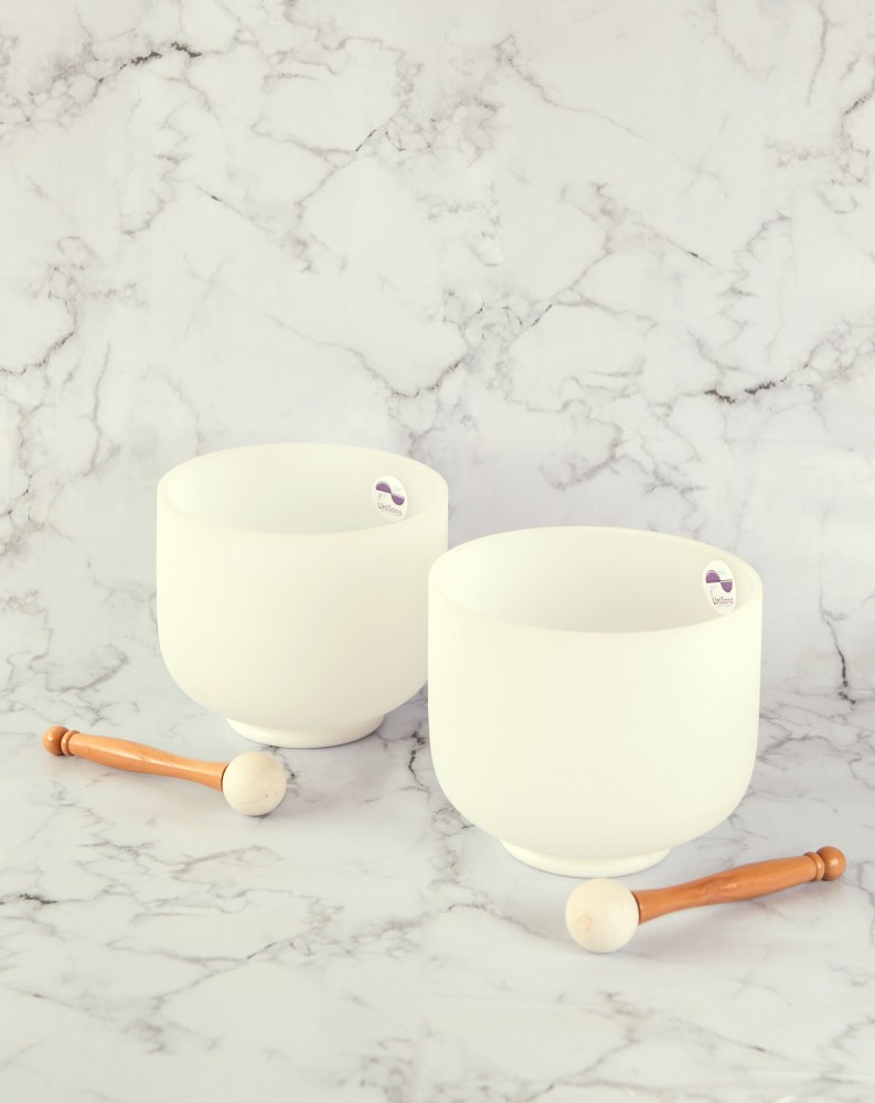 Set Binaurales - Mi 8" Set Cuencos de Cuarzo
