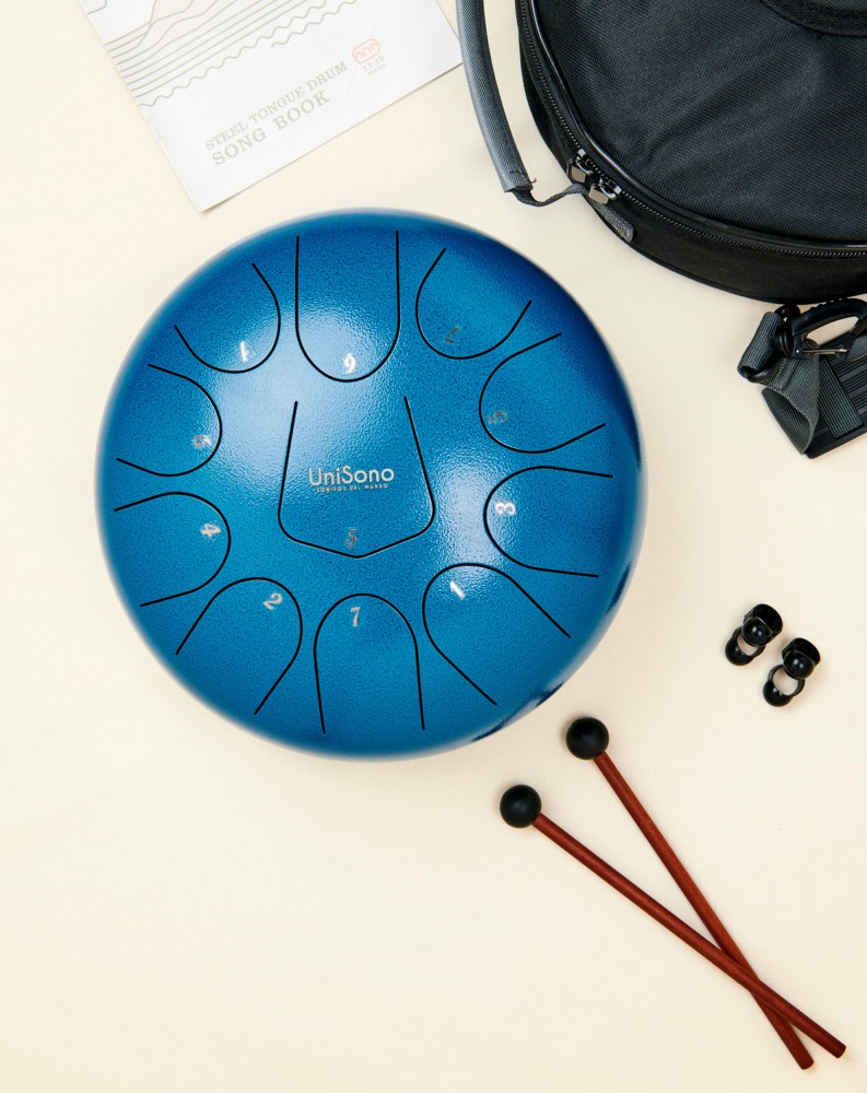 Steel Tongue Drum - 11 notas Hand Pan y Tongue Drums
