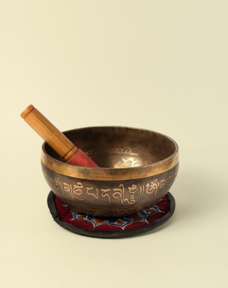Cuenco Tibetano Grabado 18,5 cm - Si Grabados